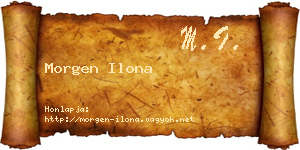 Morgen Ilona névjegykártya